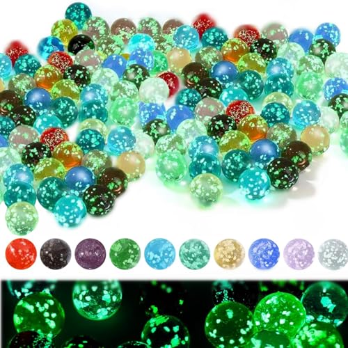 Tokaneit 30 Stück Glasmurmeln, 1,6 cm Glasmurmeln Bunt Glasmurmelnim Dunkelnleuchten Für Marmorbahn-Spiel Murmelbahn-Zubehör DIY Und Heimdekoration Tokaneit 30 Stück Glasmurmeln, 1,6 cm Glasmurmeln Bunt Glasmurmelnim Dunkelnleuchten Für Marmorbahn-Spiel Murmelbahn-Zubehör DIY Und Heimdekoration von Tokaneit