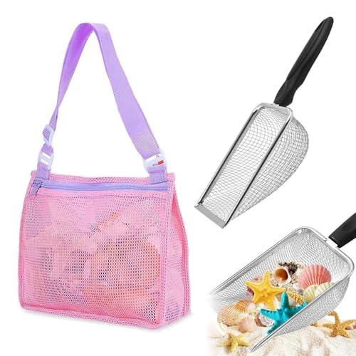 Tokaneit Strandspielzeug Kinder,Strand Netz Schaufel mit Netz Strandtasche,Kinder Filter Sandschaufel,Kinder Filter Sandschaufel zum Aufheben von Muscheln,Strandkescherschaufel aus Edelstahl Tokaneit Strandspielzeug Kinder,Strand Netz Schaufel mit Netz Strandtasche,Kinder Filter Sandschaufel,Kinder Filter Sandschaufel zum Aufheben von Muscheln,Strandkescherschaufel aus Edelstahl von Tokaneit