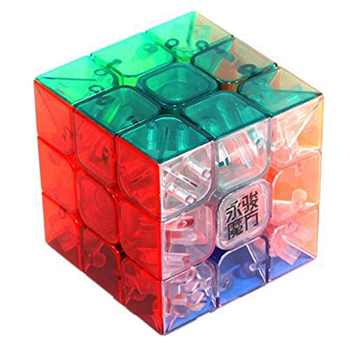 Tollbuy Speed Cube 3x3 Stickerless Magic Puzzle Transparent von Tollbuy