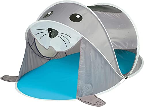 TollesfürKinder - Kinder Spielzelt Robbe - Pop Up Zelt für Kinder -Seehund - 180x 95 x 86 cm - Garten - Terasse - Wohnung - Balkon - Kinderzimmer von TollesfürKinder