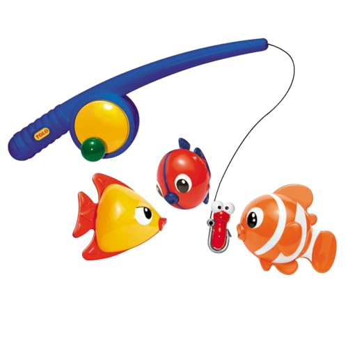 Angel Spielset mit 3 Fischen, ab 18 Monaten, ideal für Badewanne und Pool von Tolo
