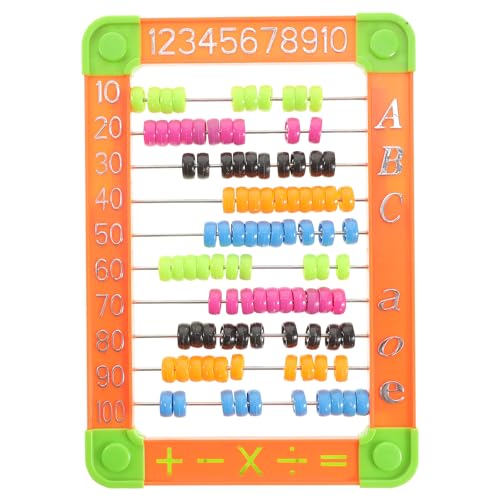 Abacus Mathematik-Spielzeug, pädagogisches Zählspielzeug, Addition, Subtraktion, Perlenzähler, frühzeitige mathematische Fähigkeiten für Kinder, Mathematikspiel (zufällige Farbe) von Tomaibaby