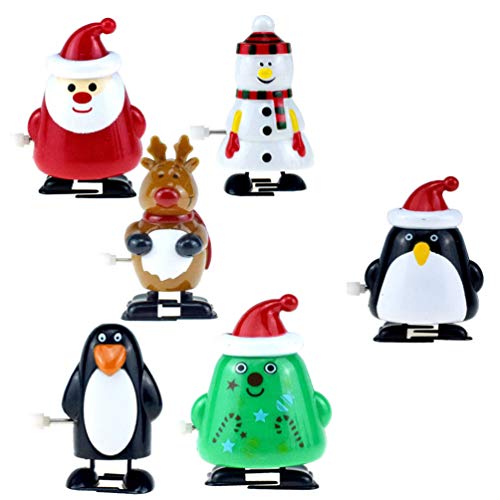 Tomaibaby 6 Stücke Weihnachten Aufziehspielzeug Weihnachtsmann Figur Schneemann Dekofigur Rentier Pinguin Aufziehfigur Deko Figuren Geschenk für Kinder Baby Wind Up Uhrwerk Spielzeug Tomaibaby 6 Stücke Weihnachten Aufziehspielzeug Weihnachtsmann Figur Schneemann Dekofigur Rentier Pinguin Aufziehfigur Deko Figuren Geschenk für Kinder Baby Wind Up Uhrwerk Spielzeug von Tomaibaby