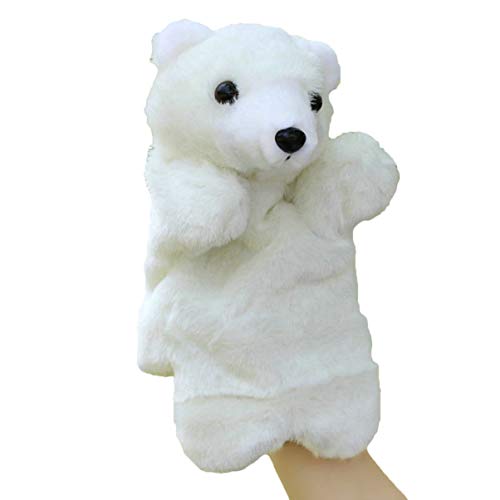 Tomaibaby Niedliche Plüsch-Handpuppe, Bär, Tiere, pädagogische Puppen, Bär, weiß Tomaibaby Niedliche Plüsch-Handpuppe, Bär, Tiere, pädagogische Puppen, Bär, weiß von Tomaibaby