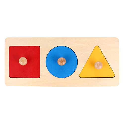 Tomaibaby Puzzle in Form eines Kindes aus Holz, 1 Stück, Puzzle mit Knauf aus Holz, Montessori Tischplatte, geometrische Form, Lernspielzeug für Kinder von Tomaibaby