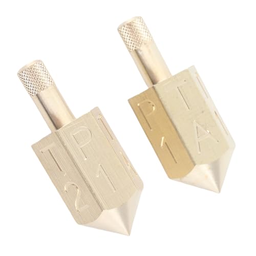 Tomantery 6 Seiten Gyroscop, Tragen Resistente Multifunktionale 2pcs Einfache Regeln Metall -Würfel mit Aufbewahrungsbeutel für Urlaub Desktop -Spiele von Tomantery