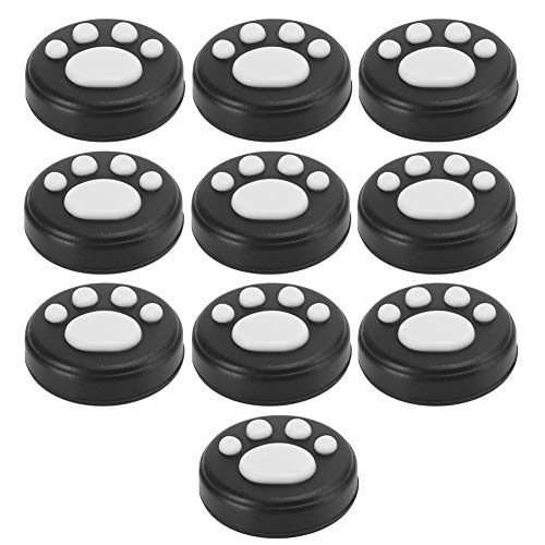 Tomantery Gaming -Controller -Rocker Kappe, Anti Skid Weichlicht Gewicht Einzigartiger Daumen Grip Cover Schutz für den Schalter (Schwarze Hintergrund weiße Krallen) von Tomantery