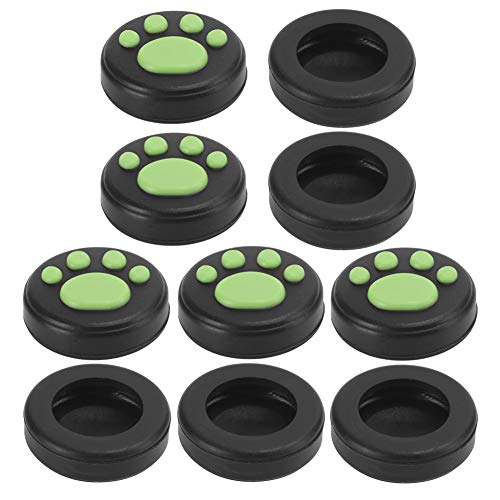 Tomantery Gaming -Controller -Rocker Kappe, Anti Skid Weichlicht Gewicht Einzigartiger Daumen Grip Cover Schutz für den Schalter (Schwarze Hintergrundkrallen grünes Krallen) von Tomantery