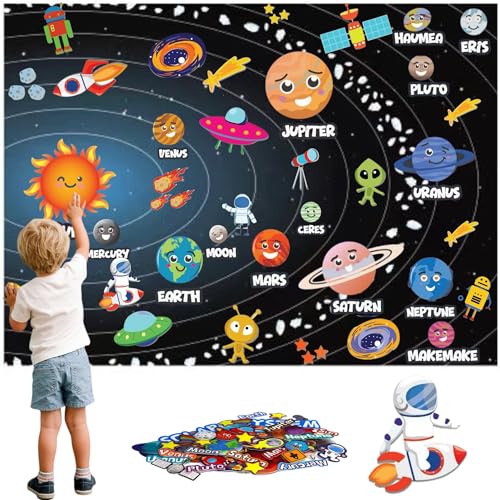 Sonnensystem Kinder Planeten Kinder Lernspielzeug Um Astronaut Zu Werden Montessori Spielzeug 3 4 5 6 7 8 Jahre Geschenke Für Mädchen Jungen Geburtstag Weihnachten von Tomatoys