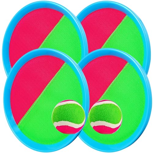 Klettballspiel. Gartenspielzeug Kinder. Strandspiele. Strand- Und Wasserspielzeug – Wurf- Und Fangspiel Mit Wasserfestem Klettverschluss, 4 Schläger Und 2 Bälle – Pool- Und Outdoor-Spiele Für Kinder Klettballspiel. Gartenspielzeug Kinder. Strandspiele. Strand- Und Wasserspielzeug – Wurf- Und Fangspiel Mit Wasserfestem Klettverschluss, 4 Schläger Und 2 Bälle – Pool- Und Outdoor-Spiele Für Kinder von Tomatoys