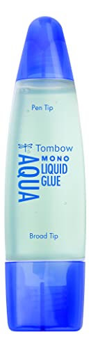 Kleber Flüssigkleber Tombow Transparent Aqua Permanent mit 2 Spitzen 50 ml von Tombow