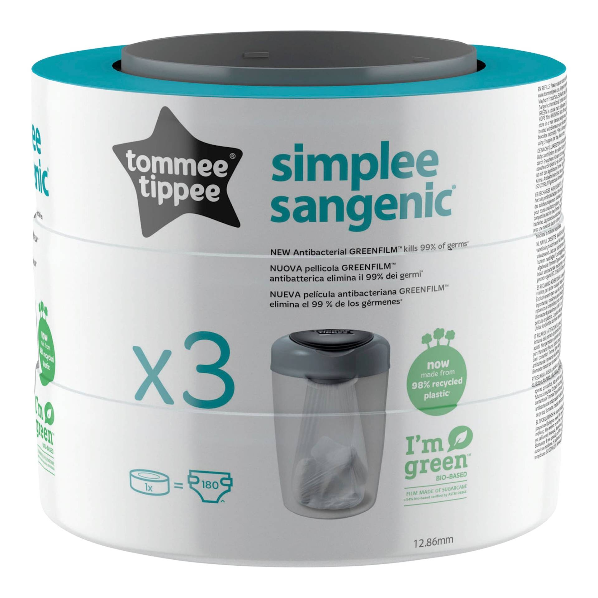 Tommee Tippee Sangenic Nachfüllkassetten Simplee Sangenic 3er Pack Tommee Tippee Sangenic Nachfüllkassetten Simplee Sangenic 3er Pack von Tommee Tippee