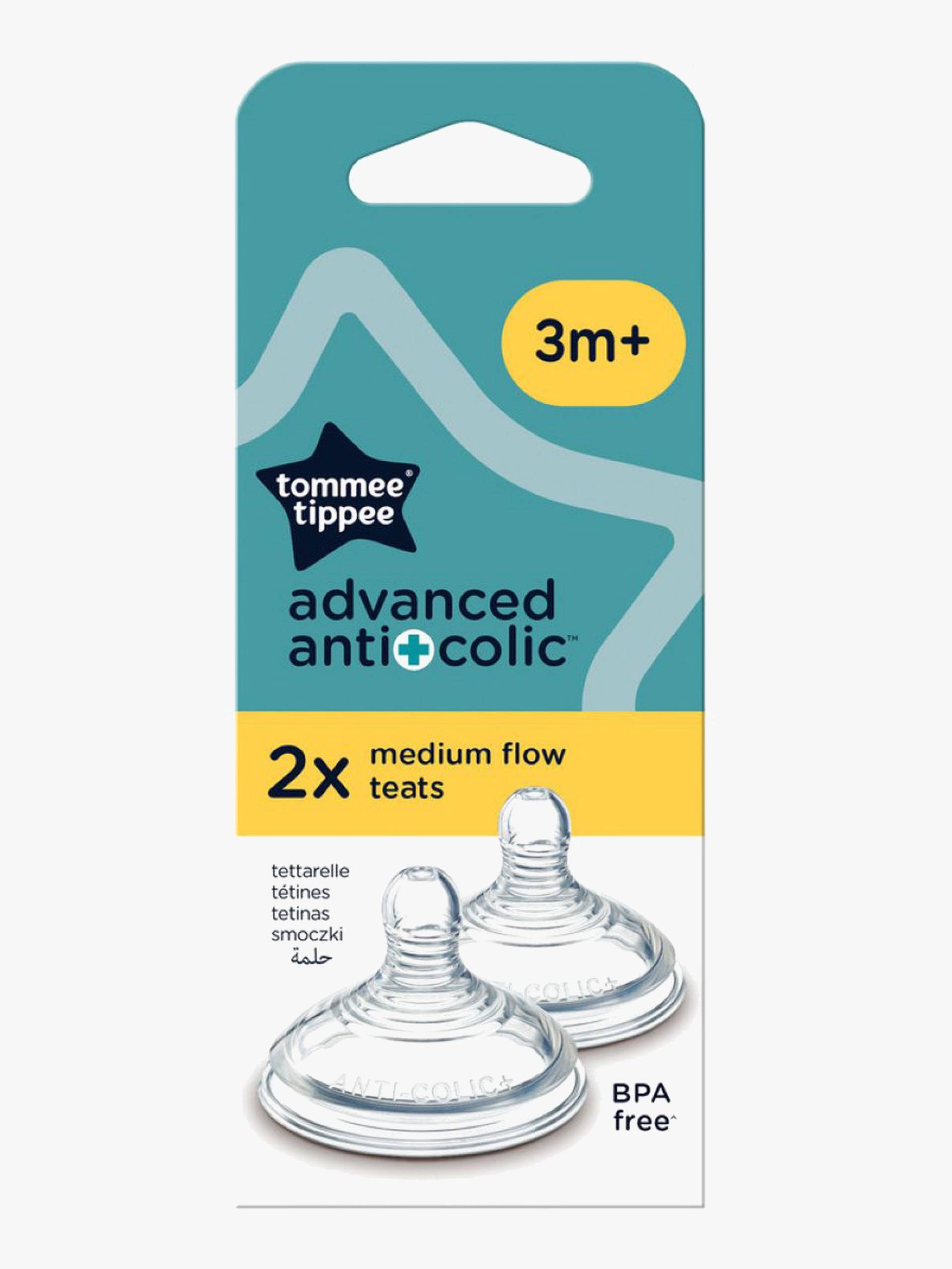 Tommee Tippee Anti-Kolik Medium Flow Sauger 2er-Pack Tommee Tippee Anti-Kolik Medium Flow Sauger 2er-Pack von Tommee Tippee