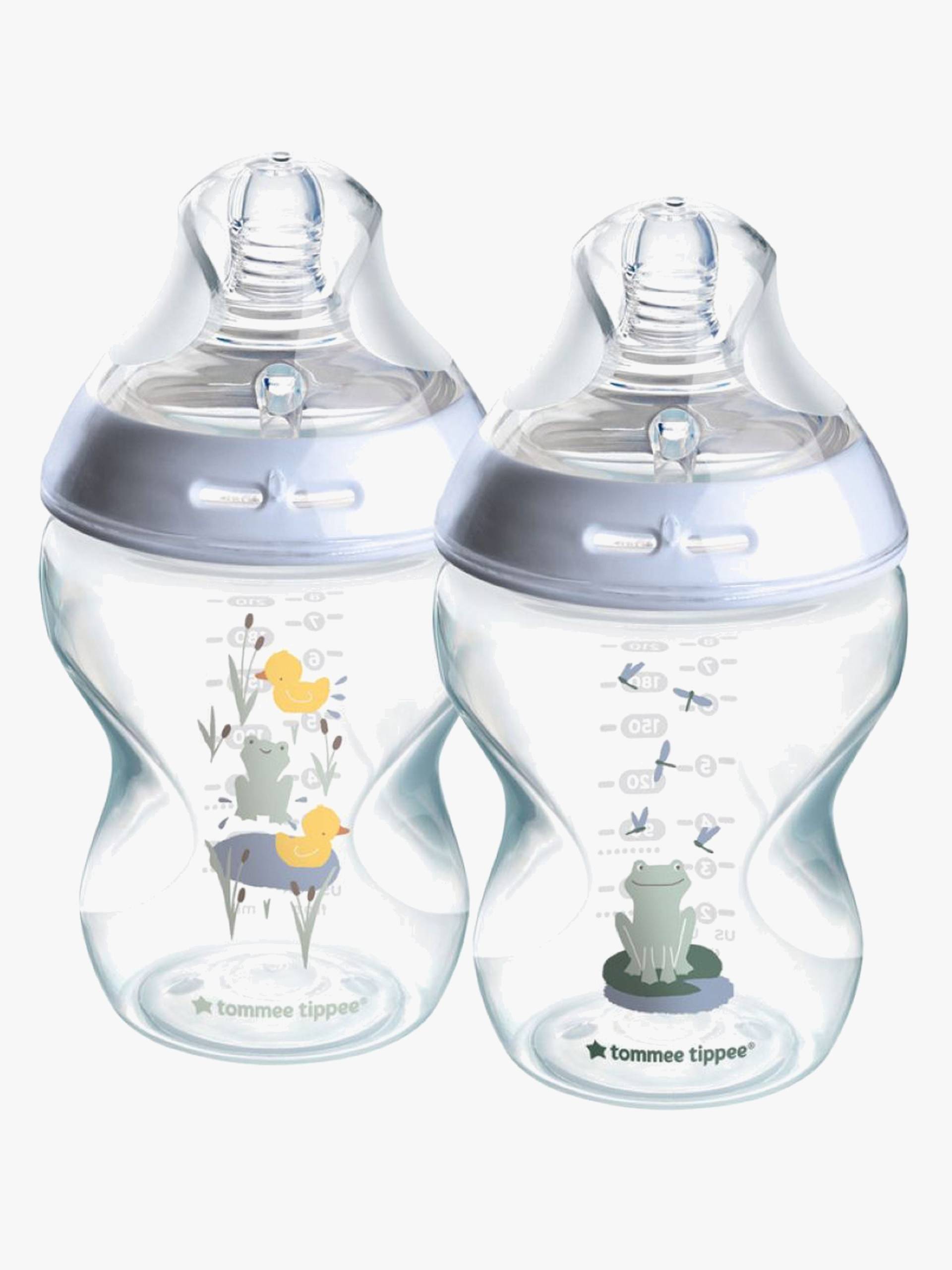 Tommee Tippee Natural Start Babyflaschen 260 ml 2er-Pack, Deco Blue Tommee Tippee Natural Start Babyflaschen 260 ml 2er-Pack, Deco Blue von Tommee Tippee