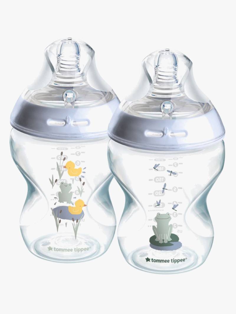Tommee Tippee Natural Start Babyflaschen 260 ml 2er-Pack, Deco Blue Tommee Tippee Natural Start Babyflaschen 260 ml 2er-Pack, Deco Blue von Tommee Tippee