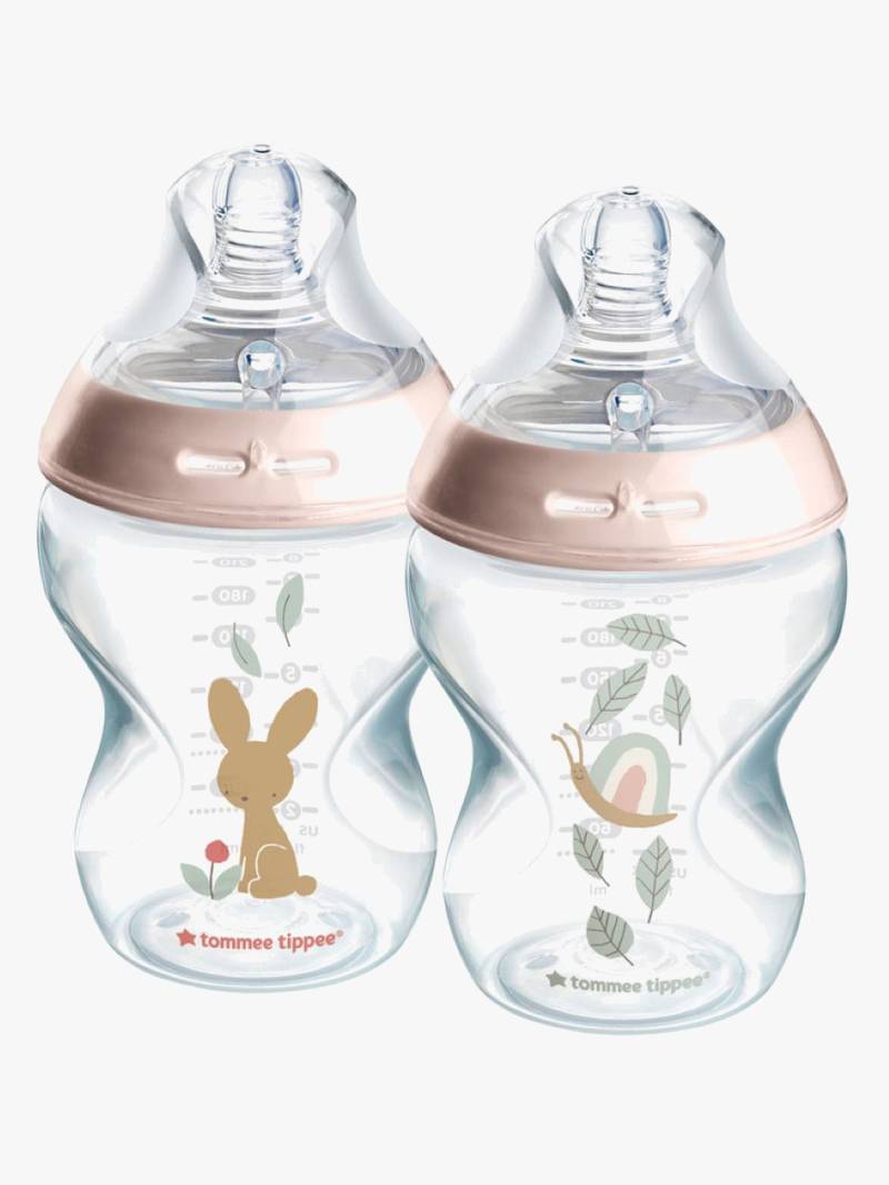 Tommee Tippee Natural Start Babyflaschen 260 ml 2er-Pack, Deco Pink Tommee Tippee Natural Start Babyflaschen 260 ml 2er-Pack, Deco Pink von Tommee Tippee