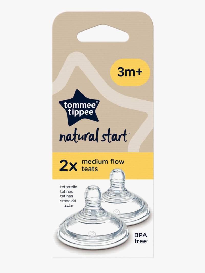 Tommee Tippee Natural Start Medium Flow Sauger 2er-Pack Tommee Tippee Natural Start Medium Flow Sauger 2er-Pack von Tommee Tippee