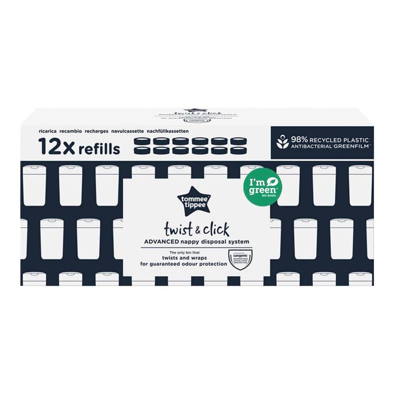 Tommee Tippee Twist & Click Nachfüllkassetten Twist 12er Pack von Tommee Tippee
