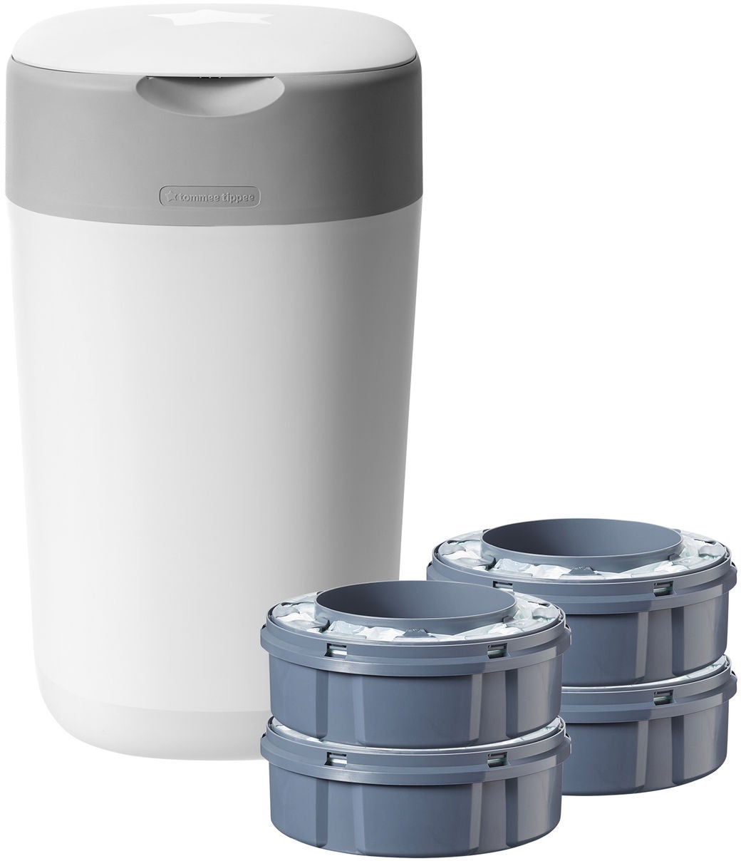 Tommee Tippee Sangenic Twist &  Click inkl. 4 Refill, Weiß von Tommee Tippee