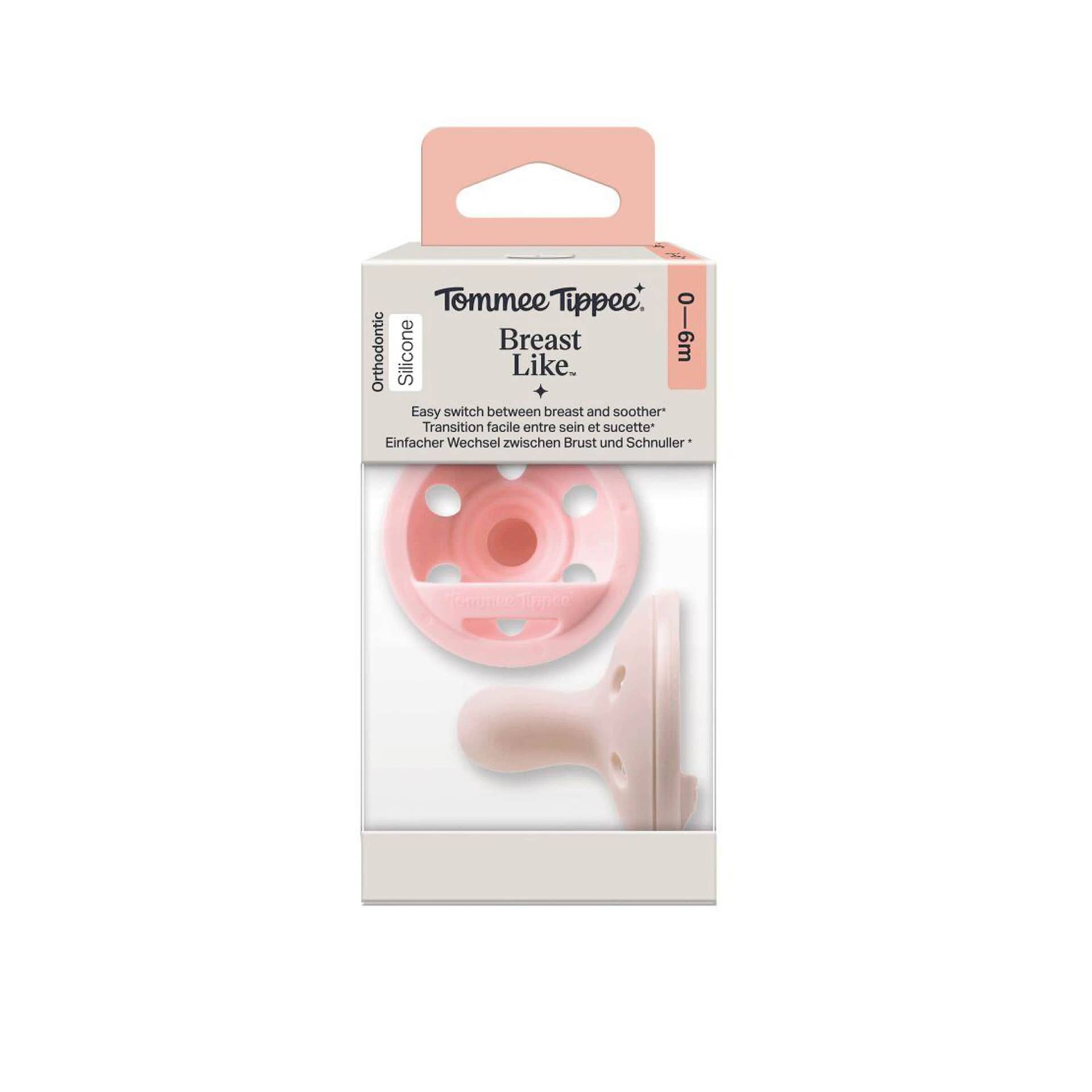 Tommee Tippee Twist & Click 2er-Pack Schnuller Breast Like 0-6M von Tommee Tippee
