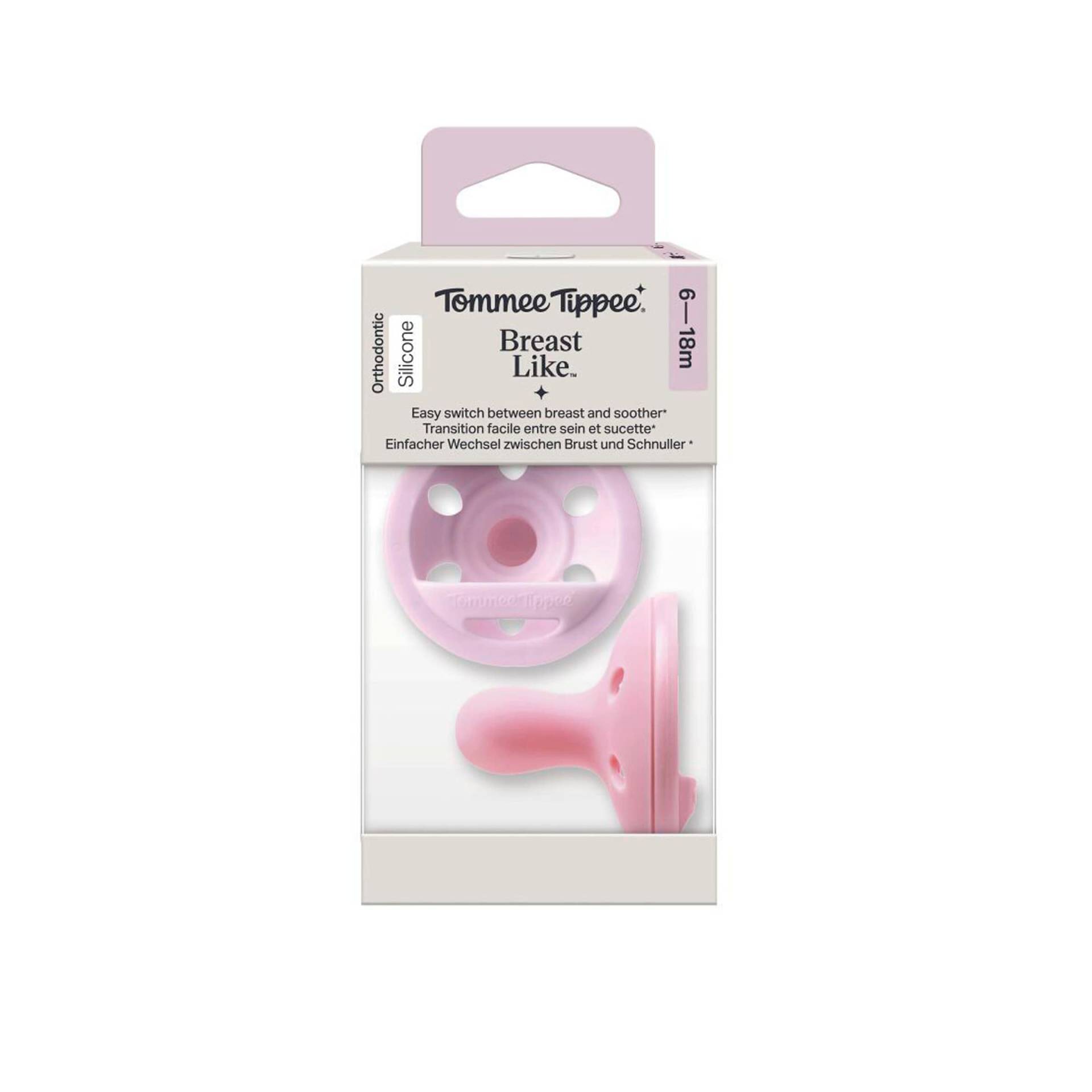 Tommee Tippee Twist & Click 2er-Pack Schnuller Breast Like 6-18M von Tommee Tippee
