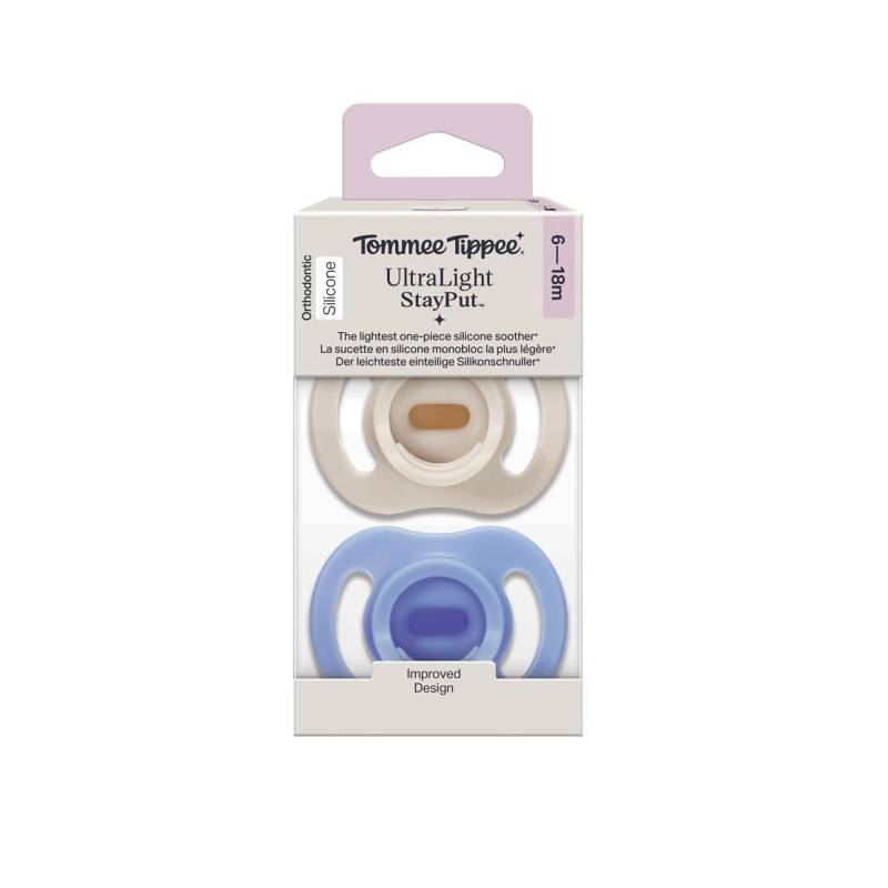 Tommee Tippee Twist & Click 2er-Pack Schnuller ultra light 6-18M Tommee Tippee Twist & Click 2er-Pack Schnuller ultra light 6-18M von Tommee Tippee