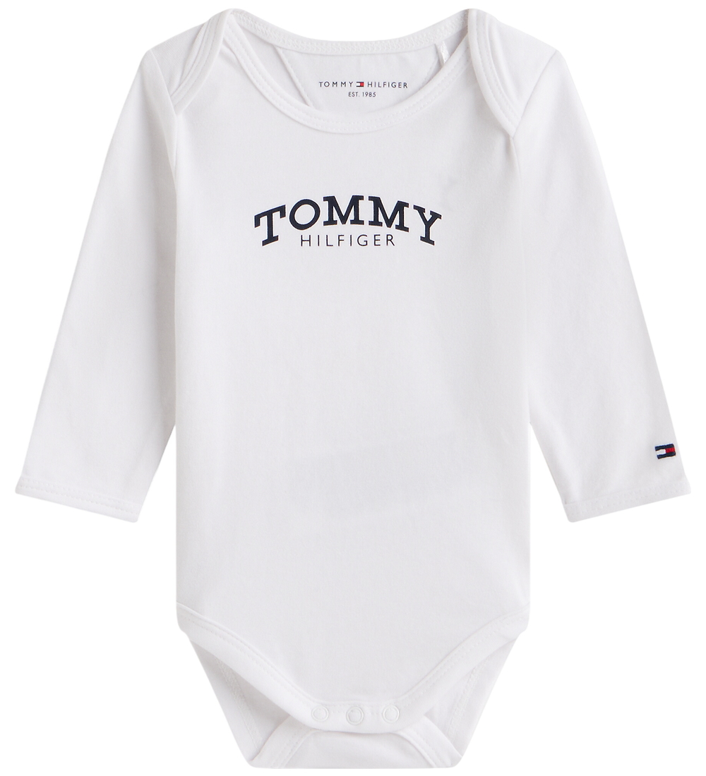 Tommy Hilfiger Body l/ä - Monotype - Weiß - Tommy Hilfiger - 1½ Jahre (86) - Body L/Ä von Tommy Hilfiger