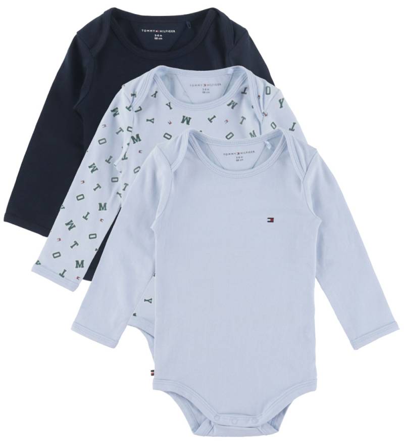 Tommy Hilfiger Bodys l/ä - 3er-Pack - Sky Blue Streifen - Tommy Hilfiger - 62 - Body L/Ä Tommy Hilfiger Bodys l/ä - 3er-Pack - Sky Blue Streifen - Tommy Hilfiger - 62 - Body L/Ä von Tommy Hilfiger