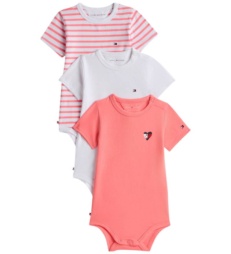 Tommy Hilfiger Geschenkbox - Body k/ä - 3er-Pack - Tropical Blus - Tommy Hilfiger - 1 Jahr (80) - Body K/Ä von Tommy Hilfiger