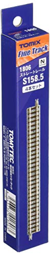 Tomytec 018063-4 Gleise, gerade in Schotterbettung, je 158.8 mm von TomyTEC
