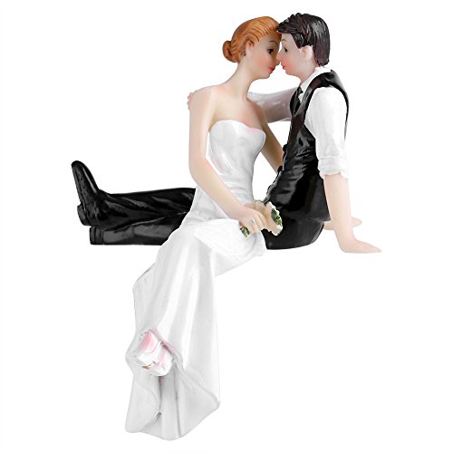 Hochzeits Braut und Bräutigam Kuchen, Harz lustige Hochzeitstorte Figur für Hochzeit Valentinstag Dekoration von Tomotato