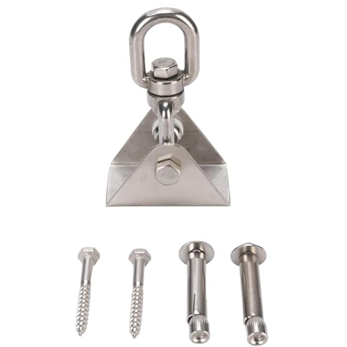 Tomotato Swing Kleiderbügel, 360° Dreh 1200lb Ladung Edelstahl Schwung Hanging Haken mit Schrauben für Veranda Yoga Sitzhängematte Tomotato Swing Kleiderbügel, 360° Dreh 1200lb Ladung Edelstahl Schwung Hanging Haken mit Schrauben für Veranda Yoga Sitzhängematte von Tomotato