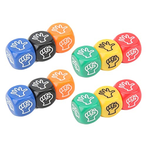 6 Farben Finger Rate -Spiel Würfel, Rockpapierschere Würfel für Erwachsene Kinderfamilienparty, Hergestellt aus Premium -Kunststoff, Kleiner Größe und Geringes Gewicht, Geeignet 6 Farben Finger Rate -Spiel Würfel, Rockpapierschere Würfel für Erwachsene Kinderfamilienparty, Hergestellt aus Premium -Kunststoff, Kleiner Größe und Geringes Gewicht, Geeignet von Tomvorks