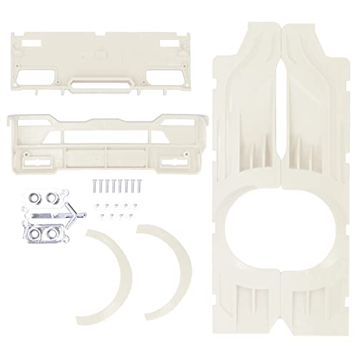 Tomvorks ABS -Kunststoff -Weitkörper Großer Umgebender Abdeckung, Exquisite Modifikations -Kits für WPL D12 RC -LKW-, MOD- und Upgrade -Zubehör, Einfache Installation (Weiß) von Tomvorks