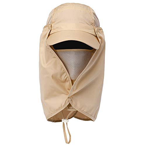 Tomvorks Wanderfischerei Visierhut -Sonnenkappe für Outdoor -Sportarten (Khaki) von Tomvorks