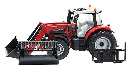 Britains Massey Ferguson 6616 Traktor mit Frontlader, Schiebe Spielzeug aus hochwertigen Material, interaktives Push Toys Spielzeug ab 3 Jahren, für Fans von originalgetreuen Nachbildungen von Britains