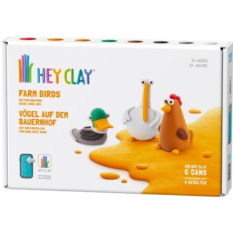 HEY CLAY Vögel 6 Dosen Set von Tomy