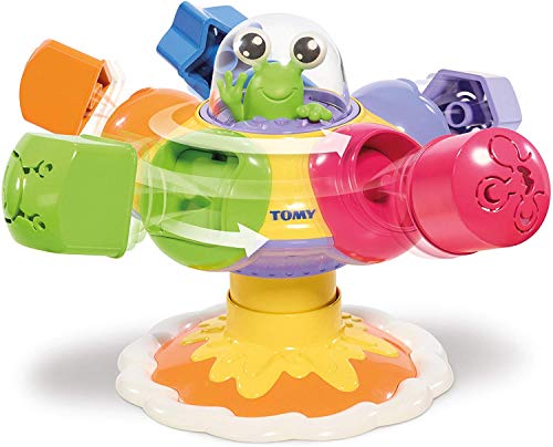TOMY Baby Spielzeug "Dreh-, Sortier- & Plopp UFO" mehrfarbig - hochwertiges Motorikspielzeug für Babys ab 10 Monate, E72611C TOMY Baby Spielzeug "Dreh-, Sortier- & Plopp UFO" mehrfarbig - hochwertiges Motorikspielzeug für Babys ab 10 Monate, E72611C von TOMY