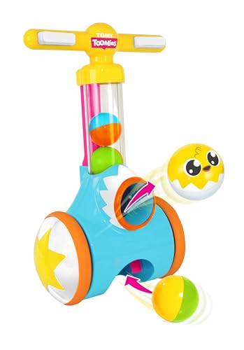 TOMY E71161 Lernspiel für Kinder "Pic'nPop", Hochwertiges Kleinkindspielzeug, Für Draußen und Drinnen mit Großem Spaßfaktor, ab 18 Monaten, Geschenke für Kleinkinder, Lauflernhilfe für Babys von Tomy