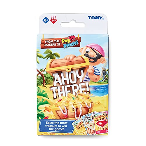 TOMY Ahoy There! Kartenspiel EIN schnelllebiges Familien-Kartenspiel Actionkartenspiel für Jungen und Mädchen, Kartenbrettspiele ab 6, 7, 8, 9 Jahren von TOMY