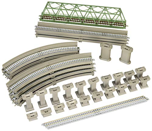 Tomytec 910275 Schienen-Startset, Oval, mitBrücke von TomyTEC