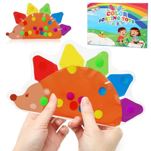 TonStyle Sensorik Spielzeug,Fidget Toys Color Sorting Sensory Toys, Anti Stress Motorikspielzeug Autismus Babyspielzeug,Gelgefüllte Sensorisches Spielzeuge für Kinder,Squeezable Fidget Spiel für ADHS von TonStyle