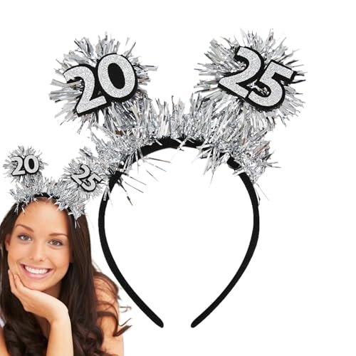 Tongfer Haarreif für das neue Jahr 2025, Haarreifen, Zubehör, Silvester Haarband 2025, Frohes neues Jahr, Haarreif für Partys Tongfer Haarreif für das neue Jahr 2025, Haarreifen, Zubehör, Silvester Haarband 2025, Frohes neues Jahr, Haarreif für Partys von Tongfer