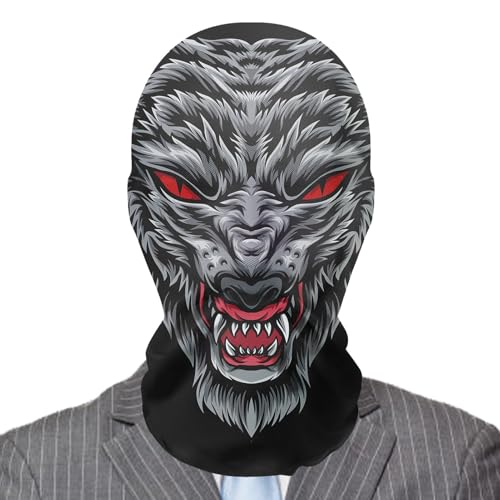 Tongfer Halloween-Horror-Maske, gruselige Maske, realistische Netz-Geistermaske, für Erwachsene, gruselige, realistische, atmungsaktive Netz-Maske für Cosplay, Halloween von Tongfer