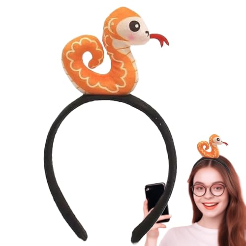 Tongfer Plüsch-Haarband mit Schlangenmotiv, weiches Cartoon-Tier-Stirnband – Jahr der Schlange Haarschmuck, 2025 Kostüm-Requisiten für den Urlaub Tongfer Plüsch-Haarband mit Schlangenmotiv, weiches Cartoon-Tier-Stirnband – Jahr der Schlange Haarschmuck, 2025 Kostüm-Requisiten für den Urlaub von Tongfer