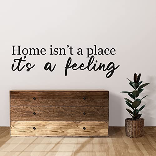 Wandaufkleber aus Vinyl – Home Isn't a Place It's a Feeling – Raumdekoration – Zitate für Ihre Wand – Flur Wand Zitate Trimmings – Weiß – Medium – WS16 Wandaufkleber aus Vinyl – Home Isn't a Place It's a Feeling – Raumdekoration – Zitate für Ihre Wand – Flur Wand Zitate Trimmings – Weiß – Medium – WS16 von Tongue in Peach