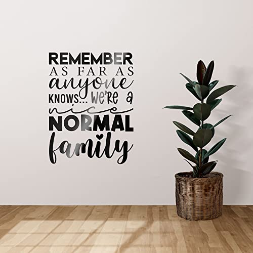 Wandaufkleber aus Vinyl für Wohnzimmer oder Schlafzimmer – Remember W'ere A Normal Family Zitat – Aufkleber für das Büro Arbeitsplatz – Weiß – klein – WS5 Wandaufkleber aus Vinyl für Wohnzimmer oder Schlafzimmer – Remember W'ere A Normal Family Zitat – Aufkleber für das Büro Arbeitsplatz – Weiß – klein – WS5 von Tongue in Peach