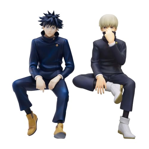 2Stück Anime Figuren Fushiguro Megumi und Inumaki Toge PVC Charakter Cartoon Sammlung Modell Action Figur Statue Desktop Dekorationen von Tongyundacheng