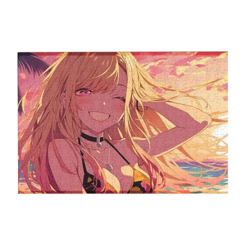 Anime Character Jigsaw, Kitagawa Marin/Kuroe Shizuku/Inui Sajuna Figur Poster, 200/300/500 Stück DIY Pädagogische Puzzles (Holz) von Tongyundacheng