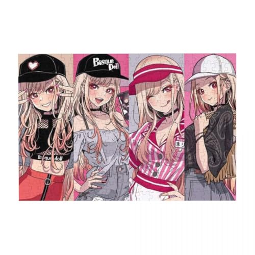 Anime Character Jigsaw, Kitagawa Marin/Kuroe Shizuku/Inui Sajuna Figur Poster, 200/300/500 Stück DIY Pädagogische Puzzles (Holz) von Tongyundacheng